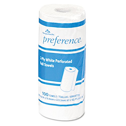 Perforated Paper Towel, 8 4/5 x 11, White, 100/Roll, 30 Rolls/Carton