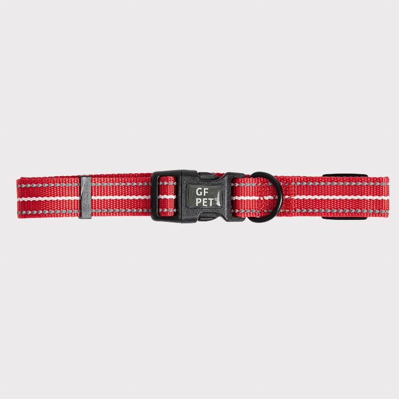 GF Pet  Reflective Collar Large-Wide Red