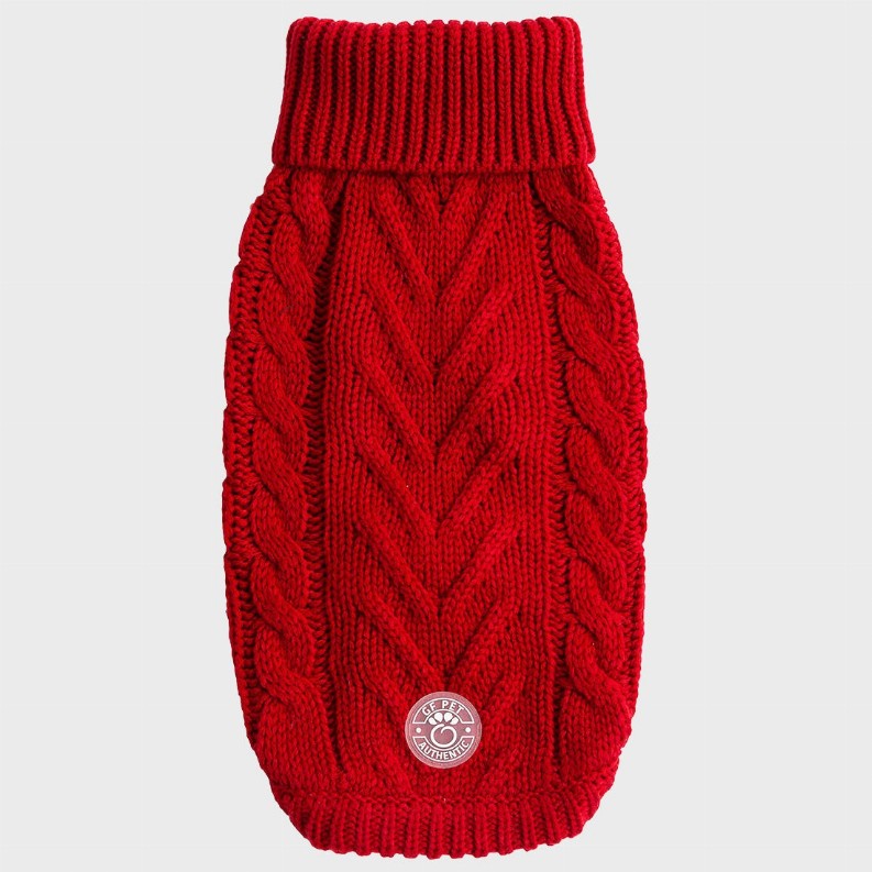 GF Pet Chalet Dog Sweater XS Red