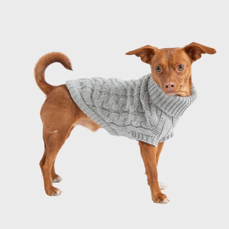 GF Pet Chalet Dog Sweater 2XS Grey