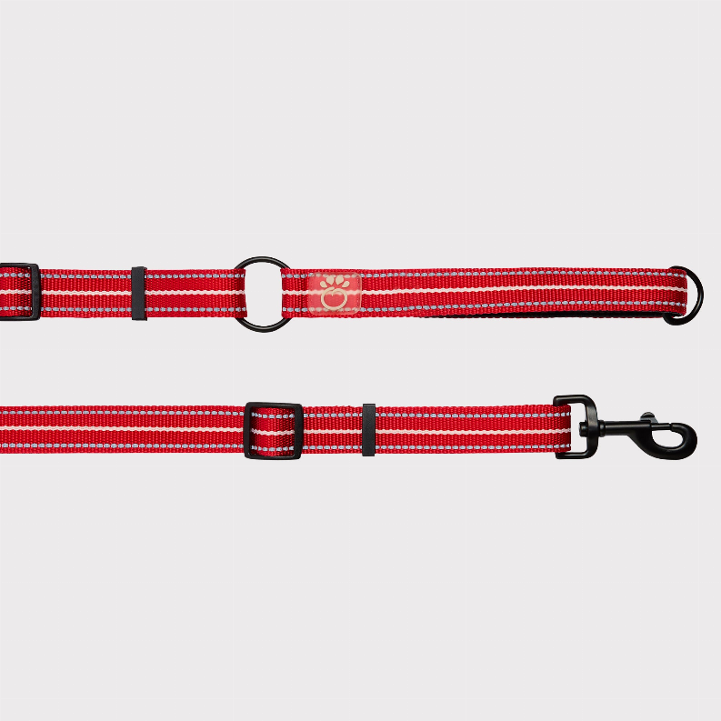 GF Pet Reflective Leash - EEZY-6 XS/Small Red