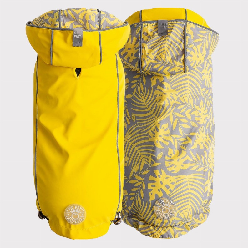 GF Pet Reversible ElastoFit Raincoat Medium Yellow
