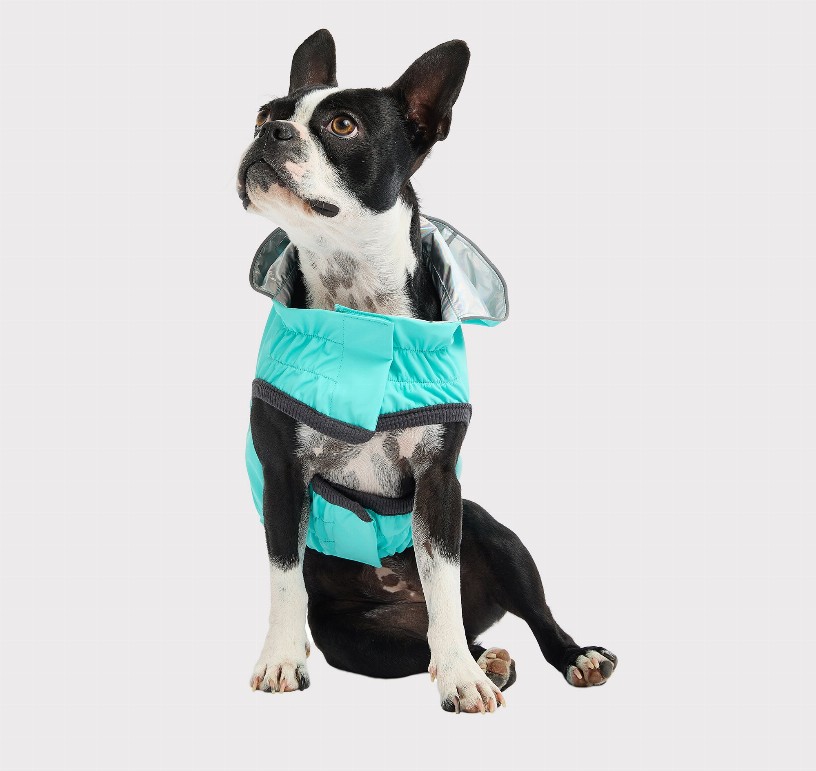 GF Pet Reversible Raincoat 4XL Neon Aqua