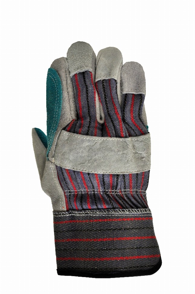 Premium Suede Double Palm & Index Finger Work Gloves