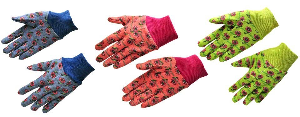Soft Jersey Kids Garden Gloves