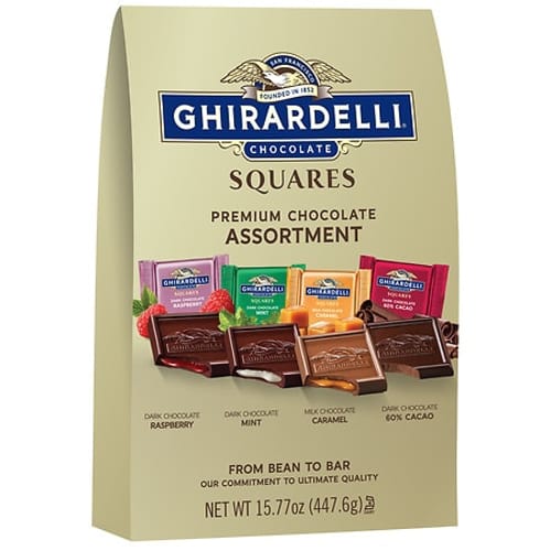 Premuim Assorted Dark and Milk Chocolate Squares, 15.77 oz Bag, Delivered in 1-4 Business Days