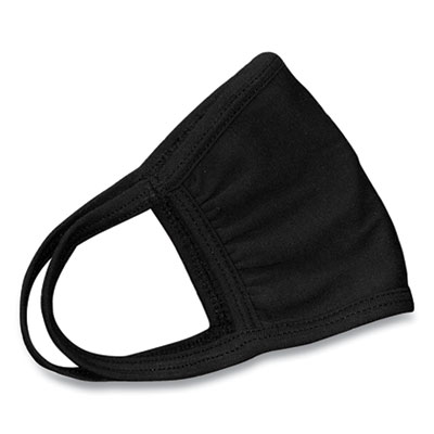 Cotton Face Mask with Antimicrobial Finish, Black, 600/Case