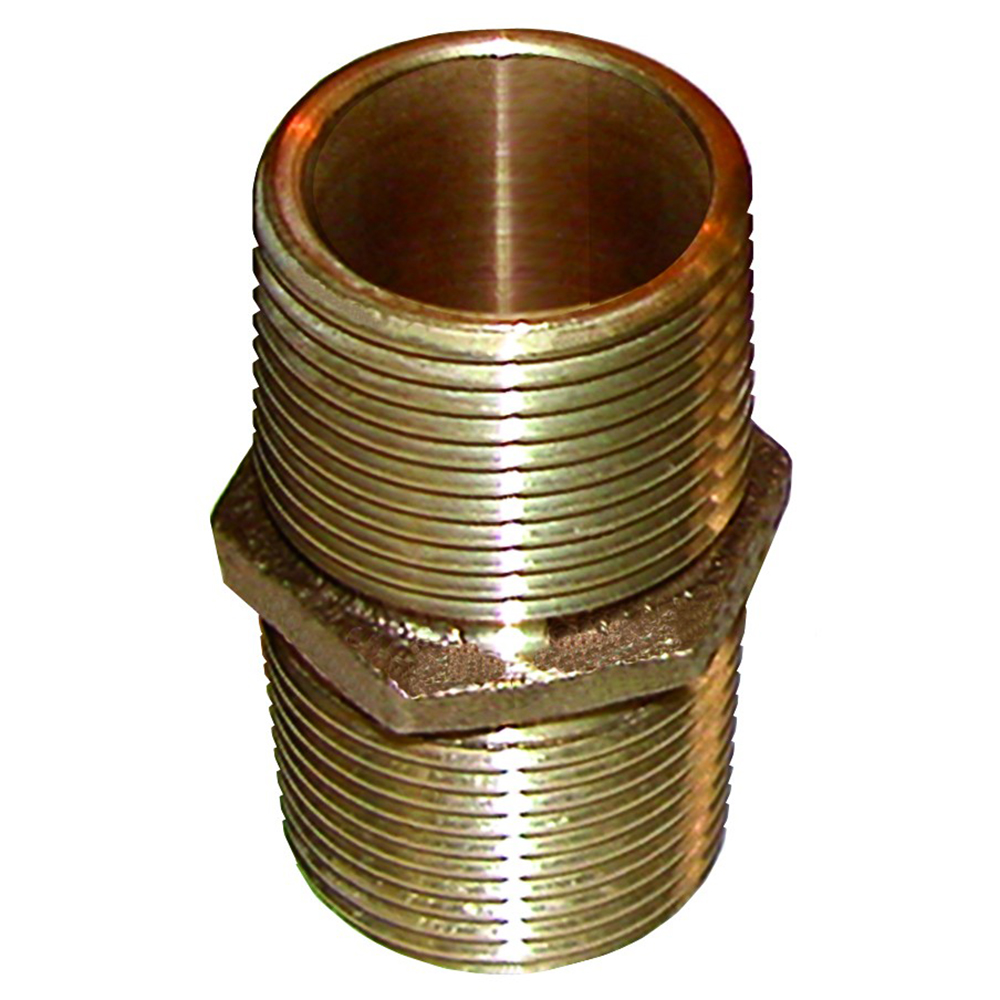 GROCO Bronze Pipe Nipple - 3" NPT