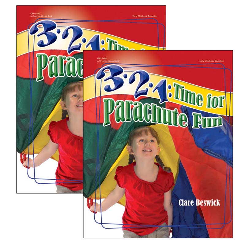 3- 2- 1: Time For Parachute Fun Book, Pack of 2