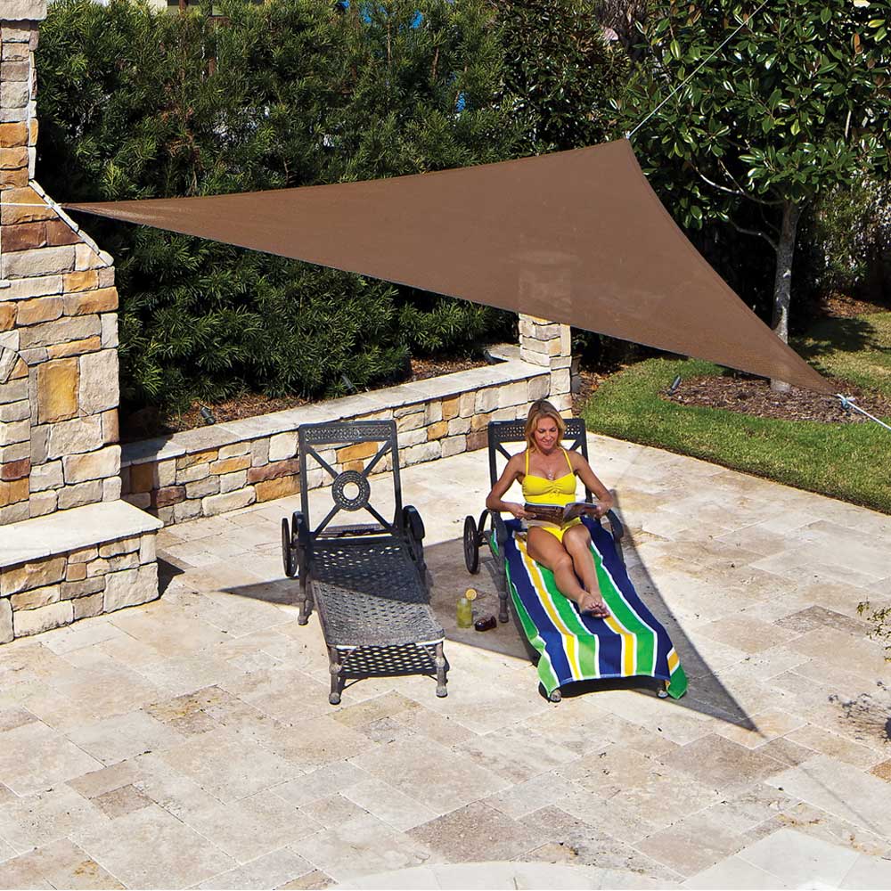 Coolaroo Ready to Hang Shade Sail 11'10" Tri Mocha