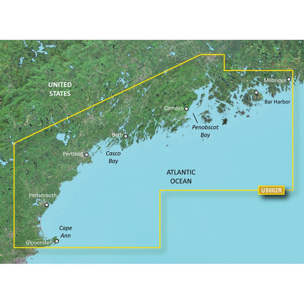 Garmin BlueChart g3 Vision HD - VUS002R - South Maine - microSD/SD