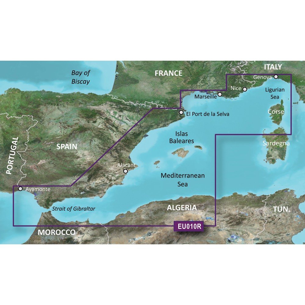 Garmin BlueChart g3 Vision HD - VEU010R - Spain, Mediterranean Coast - microSD/SD