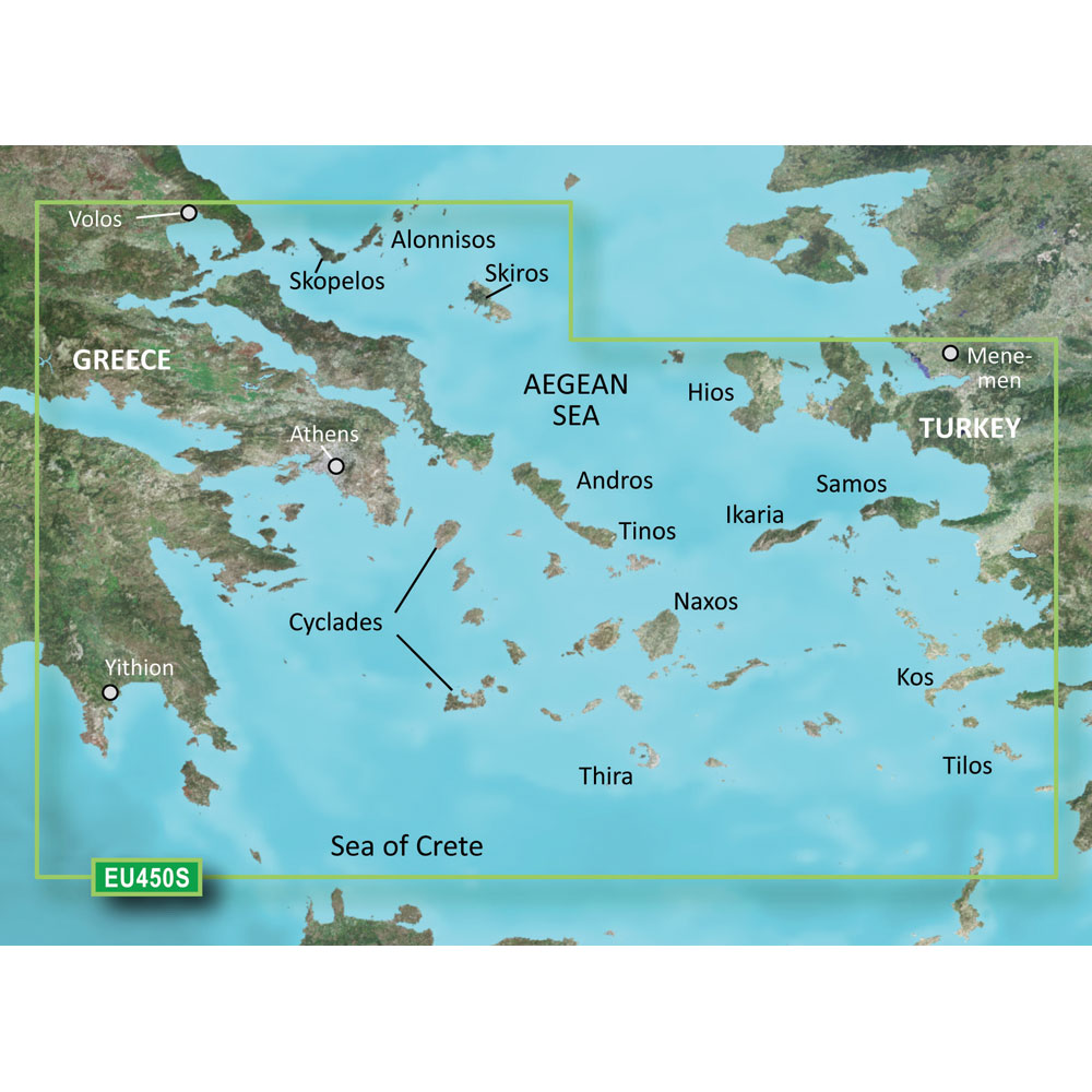 Garmin BlueChart g3 Vision HD - VEU450S - Athens & Cyclades - microSD/SD