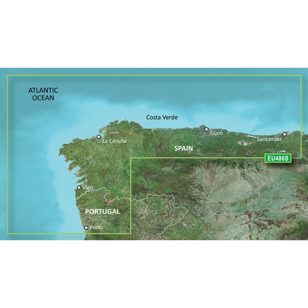 Garmin BlueChart g3 Vision HD - VEU486S - Galicia & Asturias - microSD/SD