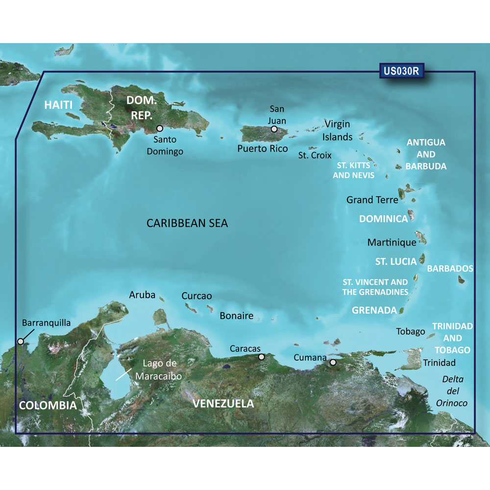 Garmin BlueChart g2 HD - HXUS030R - Southeast Caribbean - microSD/SD