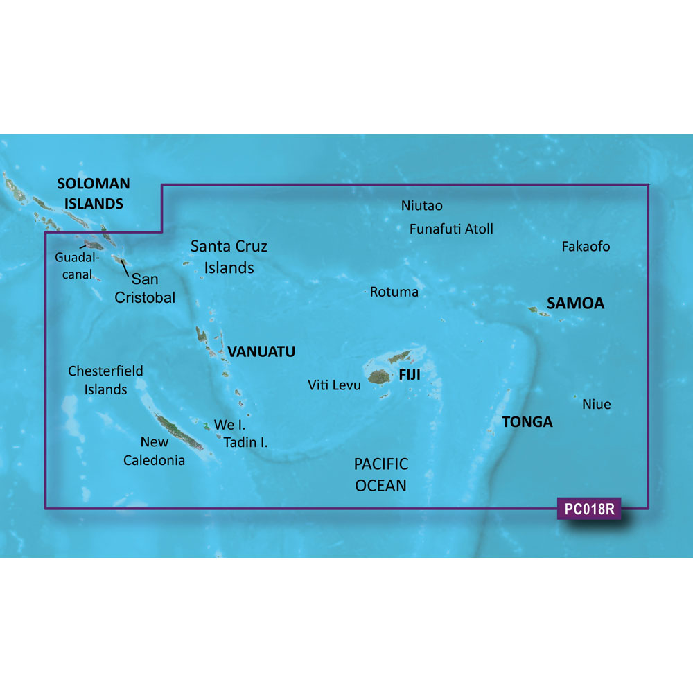 Garmin BlueChart g2 HD - HXPC018R - New Caledonia To Fiji - microSD/SD