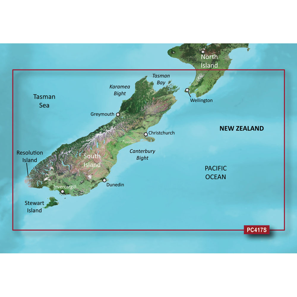 Garmin BlueChart g2 HD - HXPC417S - New Zealand South - microSD/SD