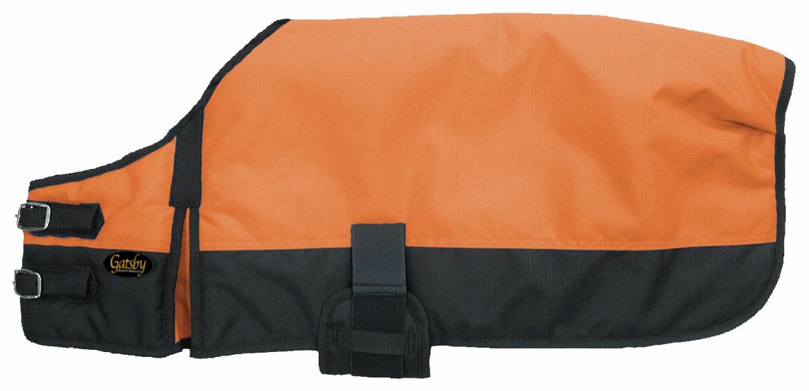 Gatsby 600D Ripstop Waterproof Dog Blanket Small Bright Orange / Black