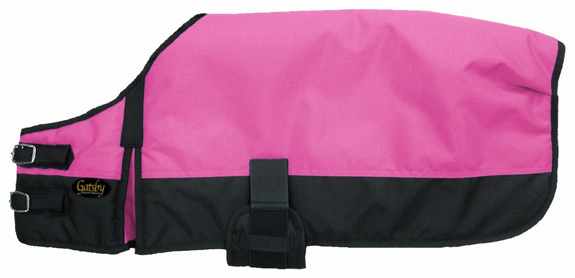 Gatsby 600D Ripstop Waterproof Dog Blanket Small Hot Pink / Black