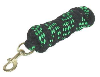 Gatsby Acrylic 6' Lead Rope With Bolt Snap 6' Black/Green