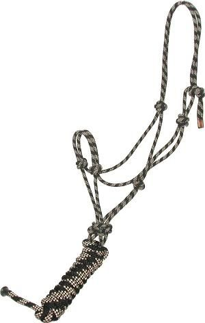 Gatsby Classic Cowboy Halter With Lead Horse Black/Beige
