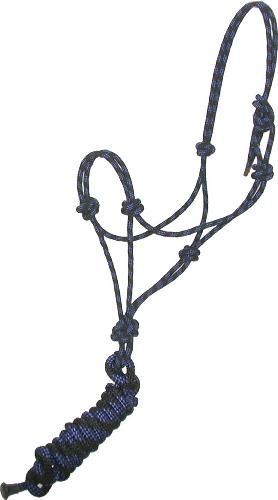 Gatsby Classic Cowboy Halter With Lead Horse Black/Royal Blue