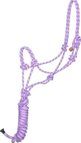 Gatsby Classic Cowboy Halter With Lead Horse Light Purple/Purple