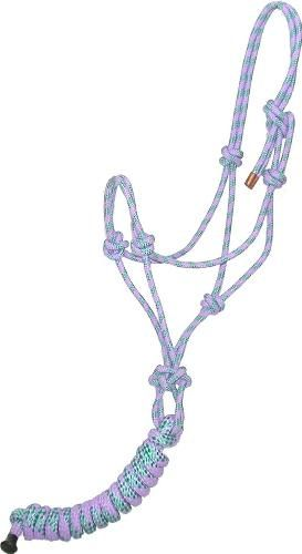 Gatsby Classic Cowboy Halter With Lead Horse Light Purple/ Green