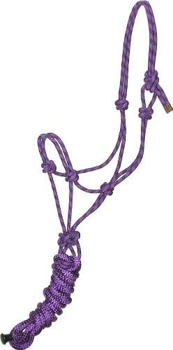 Gatsby Classic Cowboy Halter With Lead Horse Purple/Black