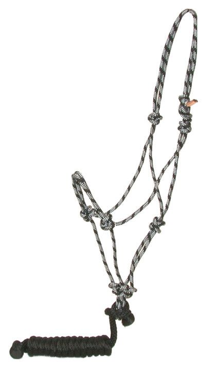 Gatsby Classic Cowboy Halter With Lead Weanling Black