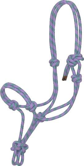 Gatsby Classic Cowboy Rope Halter Horse Light Purple/ Green