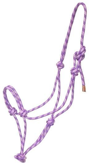 Gatsby Classic Cowboy Rope Halter Horse Purple/Pink