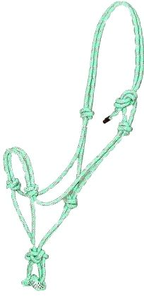 Gatsby Classic Cowboy Rope Halter Horse Mint Green/Pink