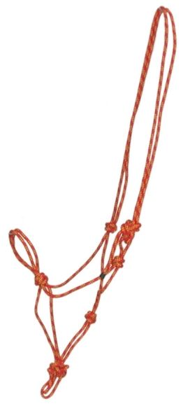 Gatsby Classic Cowboy Rope Halter Horse Red/Gold