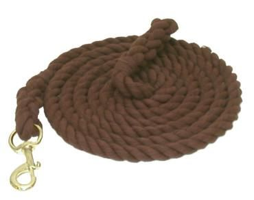 Gatsby Cotton 10' Lead With Bolt Snap 10' Brown