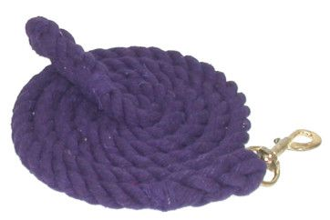Gatsby Cotton 10' Lead With Bolt Snap 10' Purple