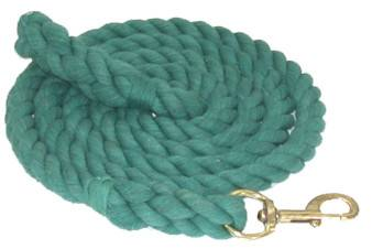 Gatsby Cotton 8' Lead with Bolt Snap 8' Teal