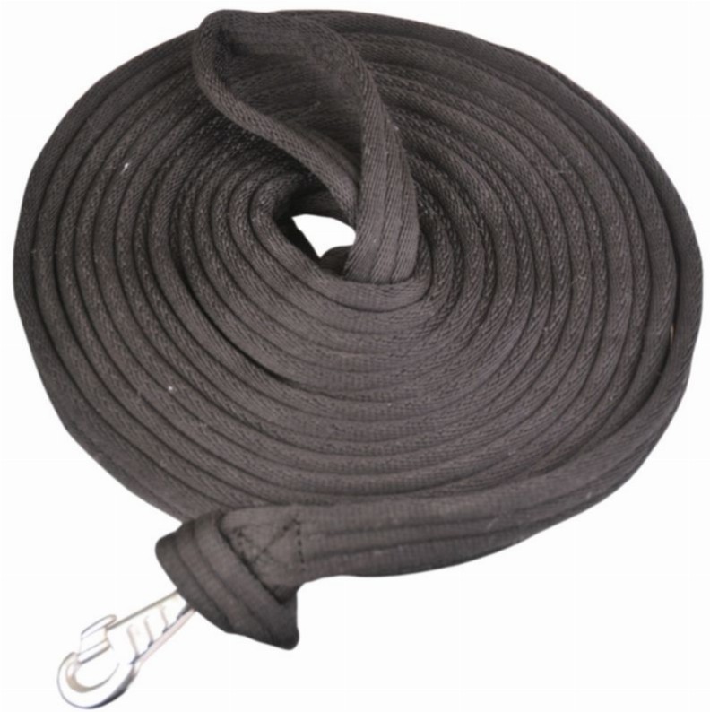 Gatsby Cushion Web Lunge Line With Loop Handle 25' Black