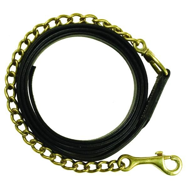 Gatsby Leather Lead With 20" Chain