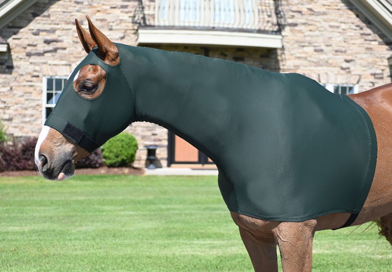 Gatsby Lycra Pull On Slicker Hood Large (1100-1400lbs) Hunter