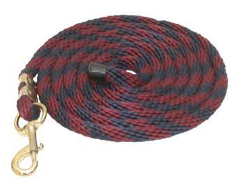 Gatsby Polypropylene 10' Lead with Snap 10' Navy/Burgundy