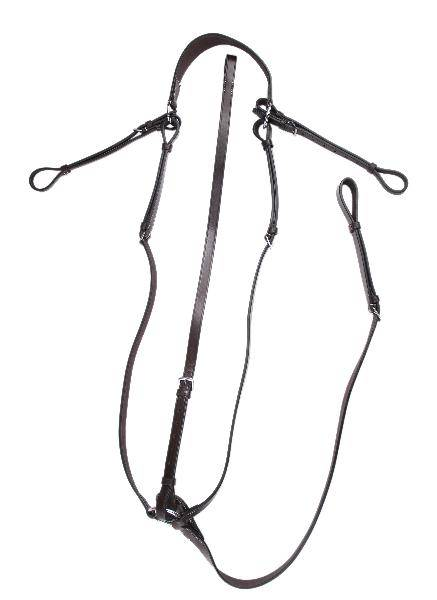 Gatsby Raised Breastplate with Attachment - Pony Havanna