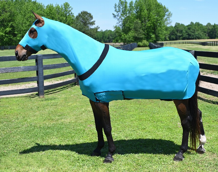 Gatsby Full Body Slicker With Zipper Large (1100-1400lbs) Teal