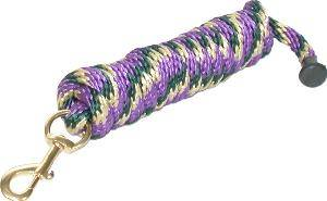 Gatsby Polypropylene 10' Lead with Snap 10' Gold/Purple/ Hunter