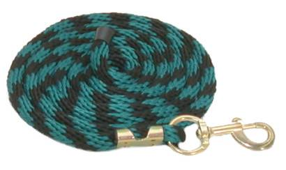 Gatsby Polypropylene 10' Lead with Snap 10' Teal / Black