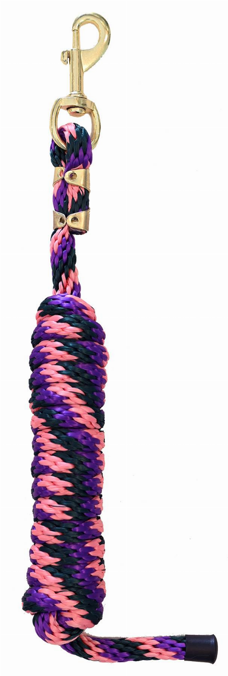 Gatsby Polypropylene 8' Lead with Snap 8' Green/Purple/Pink