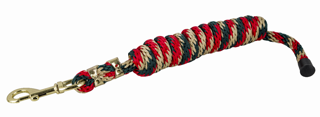 Gatsby Polypropylene 8' Lead with Snap 8' Gold/Red/Hunter
