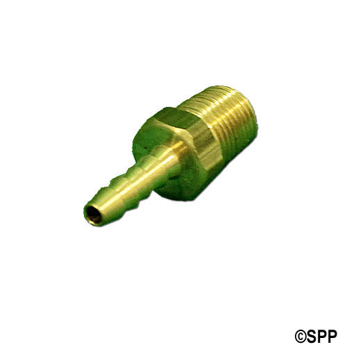 Fitting, Brass, Barbed Adapter, 1/8"Barb x 1/8"MPT