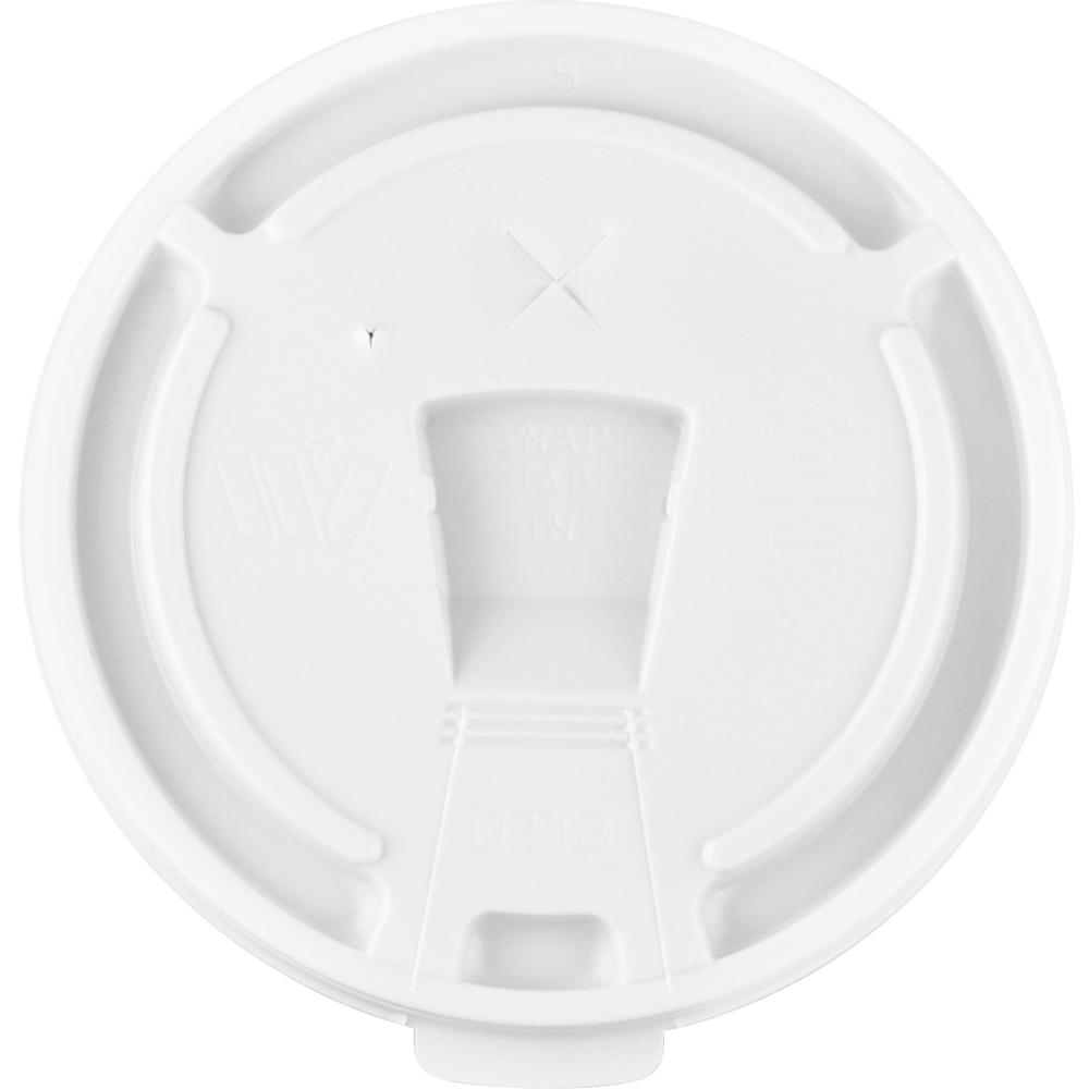 Genuine Joe 12oz-24oz Hot/Cold Foam Cup Lids - 1000 / Carton - White