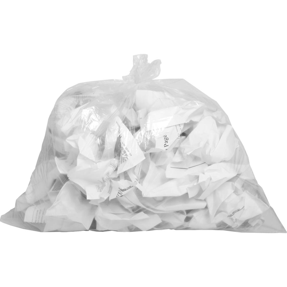 Genuine Joe Clear Trash Can Liners - Small Size - 10 gal Capacity - 24" Width x 23" Length - 0.60 mil (15 Micron) Thickness - Lo